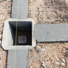 Concrete footer installation