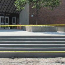 Concrete steps installation