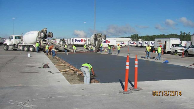 Commercial concrete flatwork