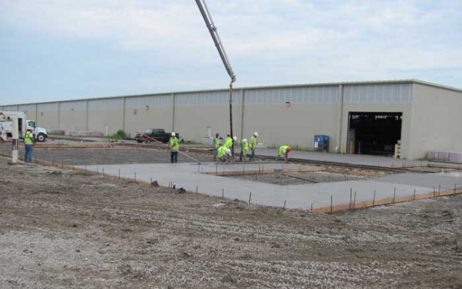 Industrial concrete flatwork