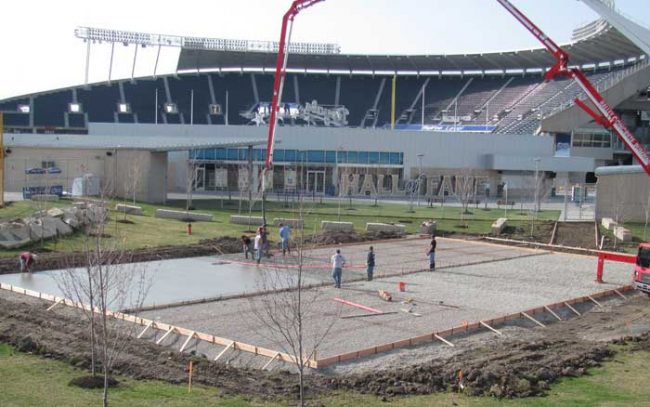 Commercial concrete flatwork contractor