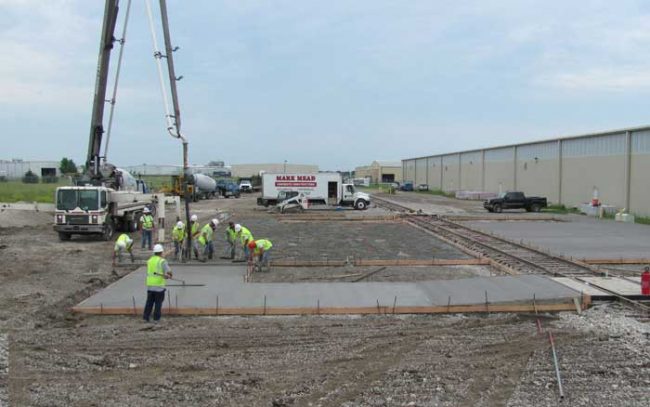 Industrial parking lot repair