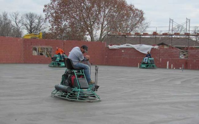 Commercial concrete flatwork