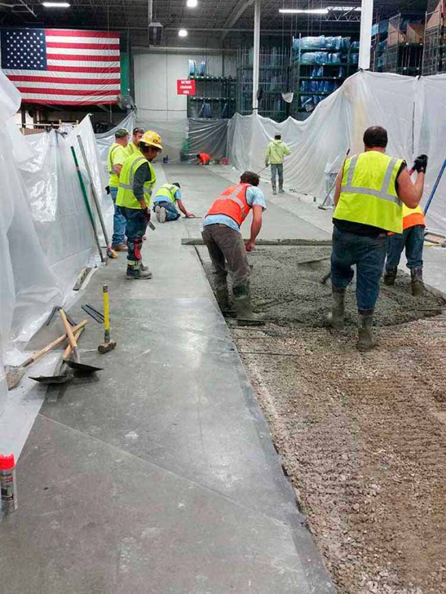 Industrial concrete repairs