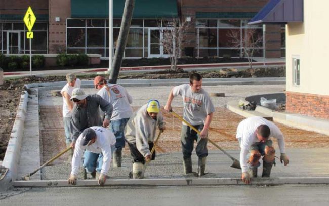 Commercial driveway installation