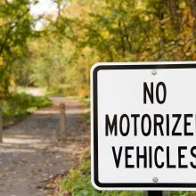 Concrete walking trails installation